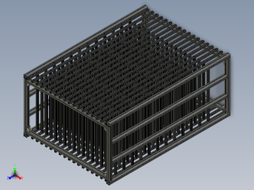 料仓支架组件正等轴测缩略图