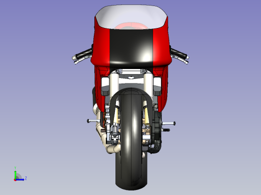 杜卡迪848摩托车数模左视缩略图