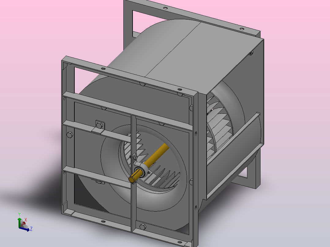 SYD-K离心风机[SYD400 K]亿利达主视图