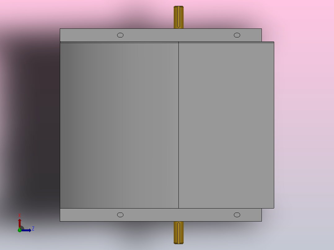 SYD-K离心风机[SYD400 K]亿利达俯视图