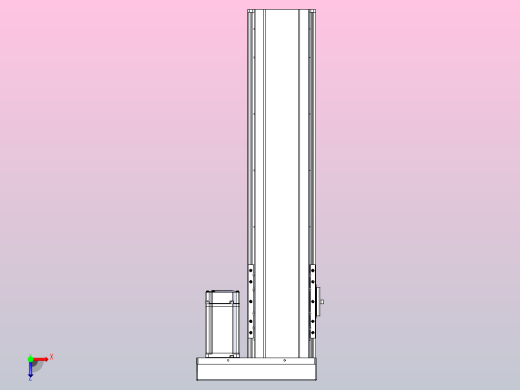 日规模组半封闭丝杆TPA-HNR-120D-1610C-L400-ML-Y-P40-N3俯视缩略图