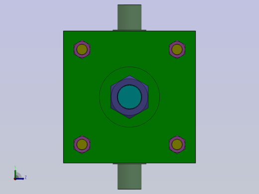 双作用气动缸（拉杆-耳轴安装）160x40x120mm左视缩略图
