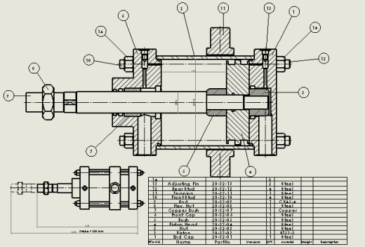 双作用气动缸（拉杆-耳轴安装）160x40x120mm缩略图