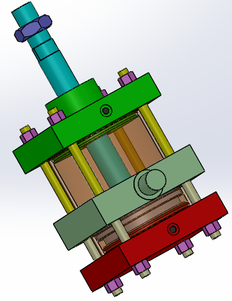 双作用气动缸（拉杆-耳轴安装）160x40x120mm缩略图