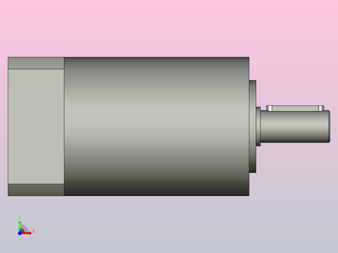 间隙减速器gearbox_gbx060009k_gbk_060_055_0_f前视图