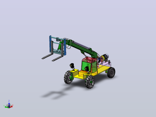 叉装机结构及其液压系统设计（SW+CAD+说明书）
