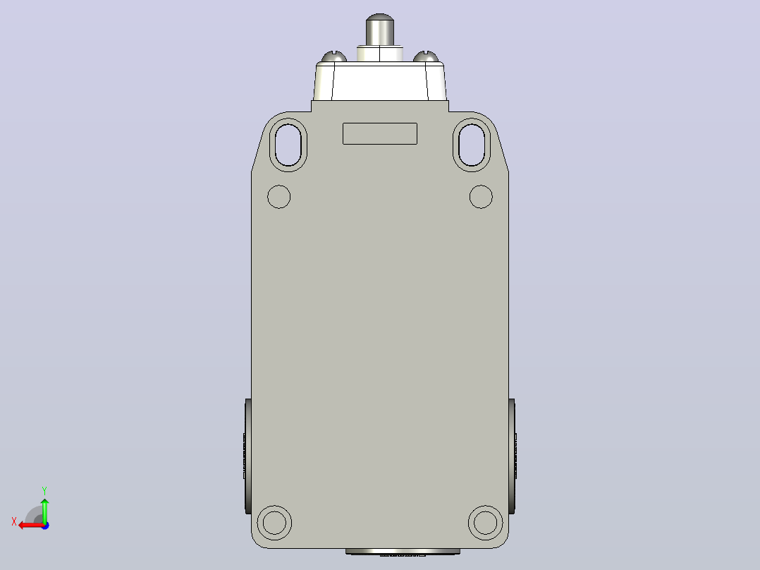 YBLX-P1_303_1B行程开关三维模型202107后视图