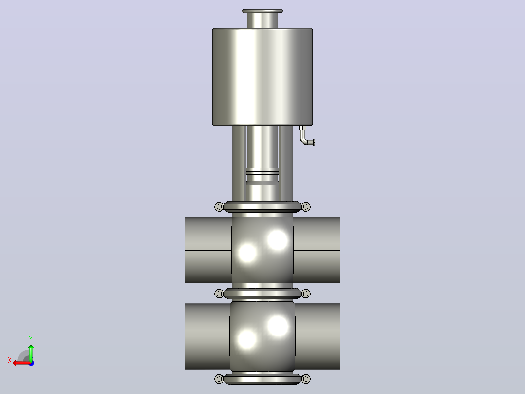 DJF01-FE-F型气动单座阀[DJF01-FE-DN80]后视图