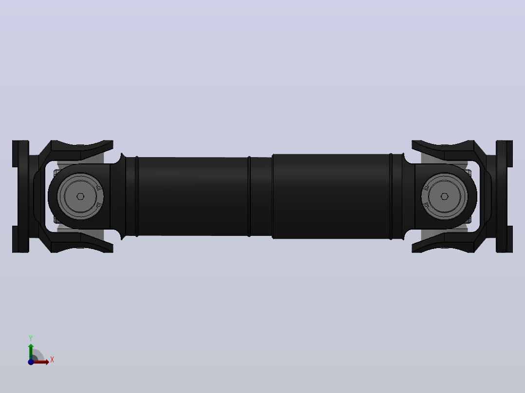 SWC型--中型十字轴式万向联轴器SWC350-B-1000前视图