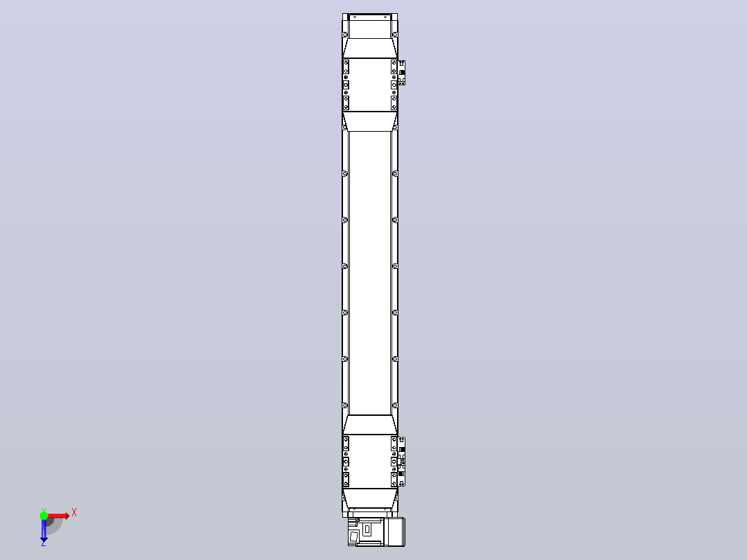 皮带直线轴双滑块型TPA-GCBS-120-P70-L300-RU-M20-N3俯视图
