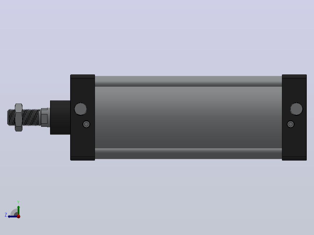 SC气缸SC标准气缸系列SC-125X250-S右视图