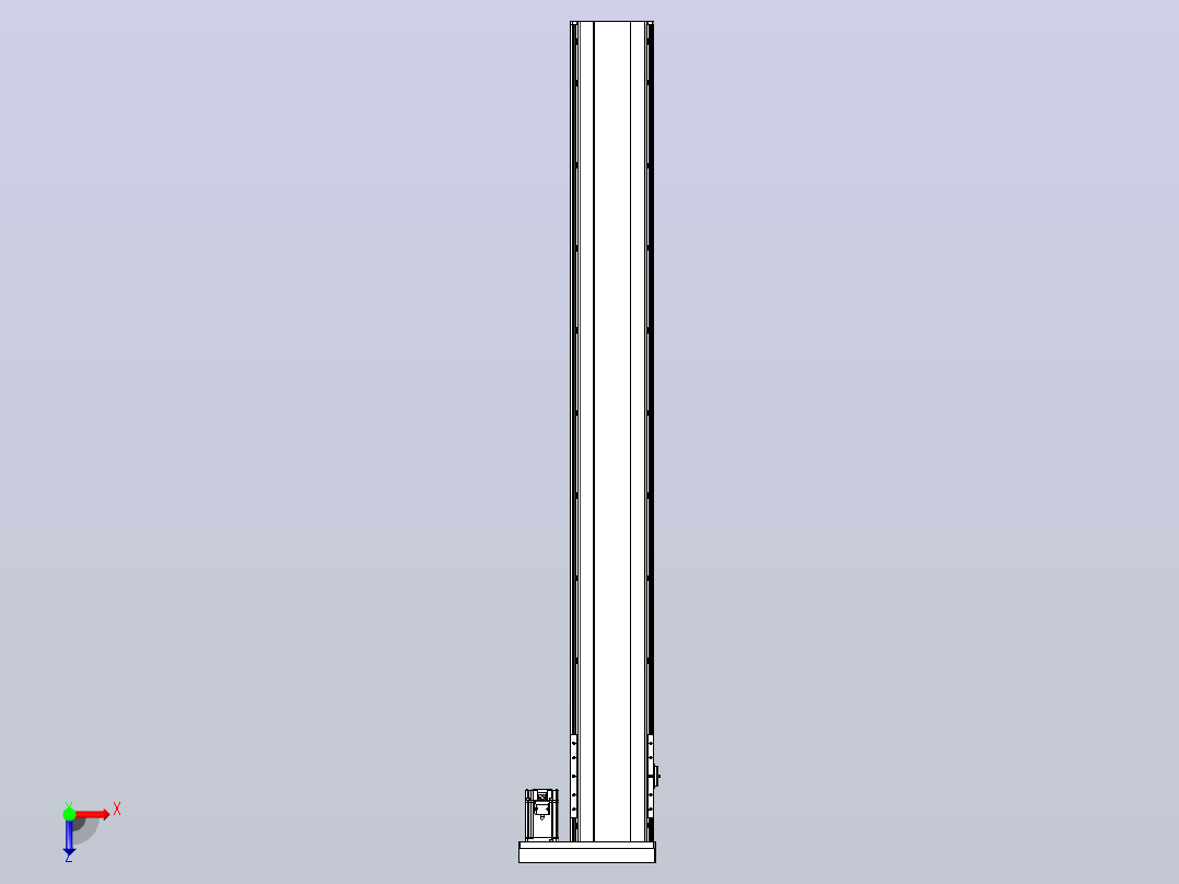 日规模组半封闭丝杆TPA-HNR-202D-2510C-L1650-ML-C-P75-N3俯视图
