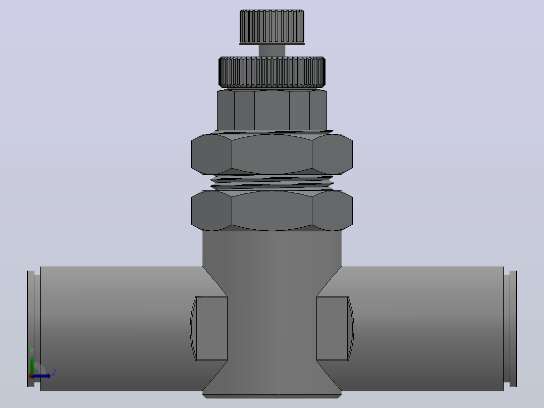 调速阀HAS1F-3隔板安装式速度控制阀[HAS2051F-08-3]左视图