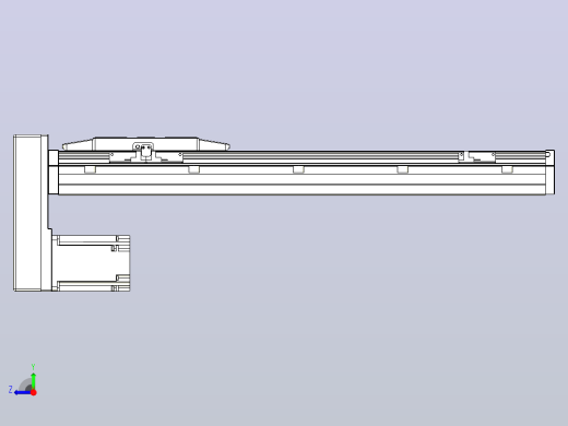 滚珠丝杠直线轴内置导轨TPA-GCR-150-2010C-L450-MP-M75-N3右视缩略图