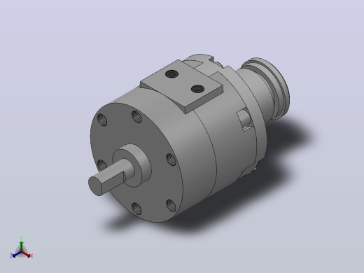 CRB2BW(φ20～φ40) 叶片旋转气缸(带内置磁环单元)[CDRB2BW30-90DZ]正等轴测缩略图