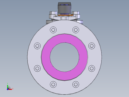 手动球阀User Library-Flange C300DN100前视缩略图