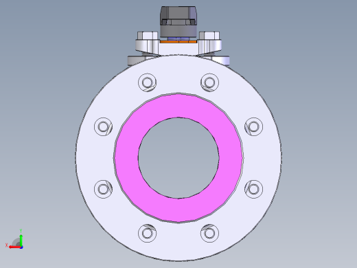 手动球阀User Library-Flange C300DN100后视缩略图