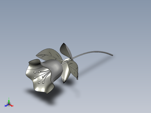玫瑰花模型正等轴测缩略图