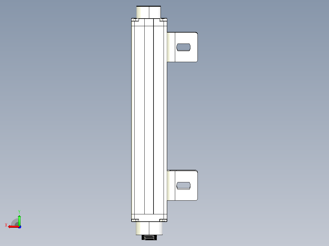 XTN1610（总高：230mm）安全光栅后视图