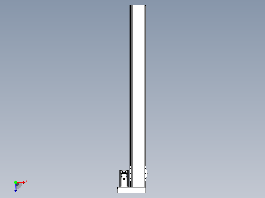 日规模组半封闭丝杆TPA-HNR-110D-1610C-L1050-ML-C-P40-N3俯视图
