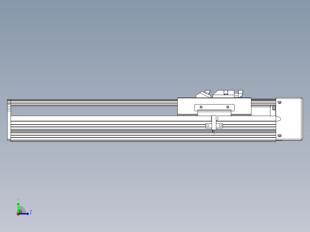 日规模组半封闭丝杆TPA-HNR-105D-1610C-L200-MR-C-P40-N3左视图
