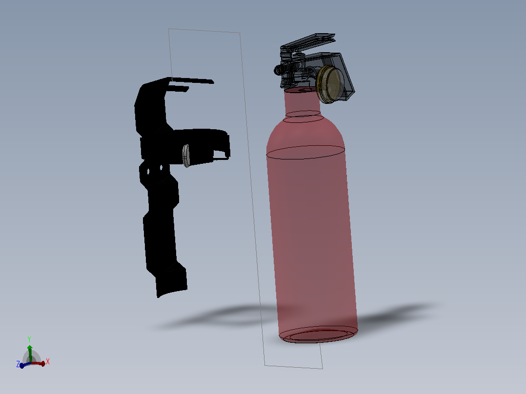 solidworks灭火器设计主视图