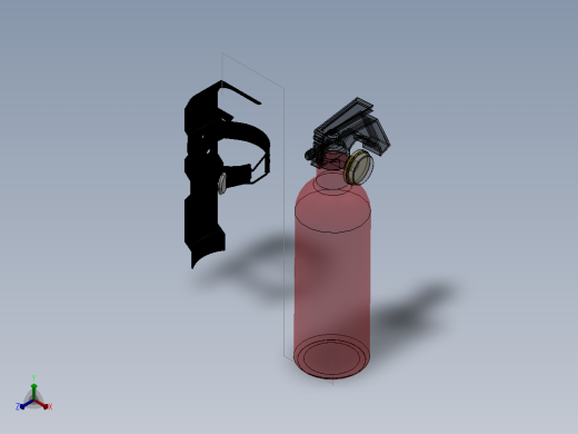 solidworks灭火器设计正等轴测缩略图