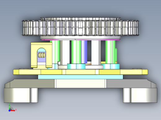 电机定子工装夹具总成前视缩略图