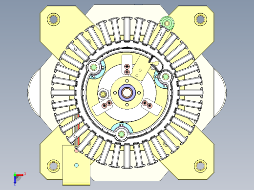 电机定子工装夹具总成俯视缩略图