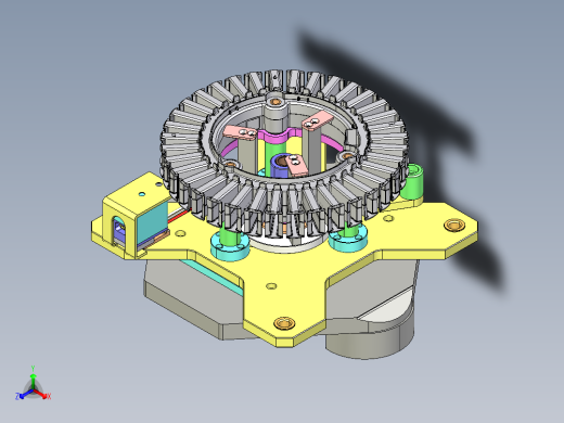 电机定子工装夹具总成正等轴测缩略图