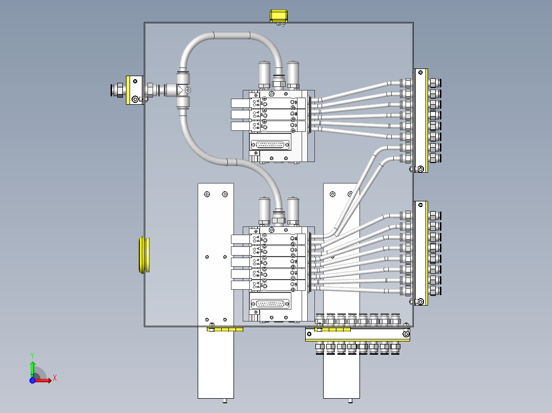 气动机器BOX化前视图