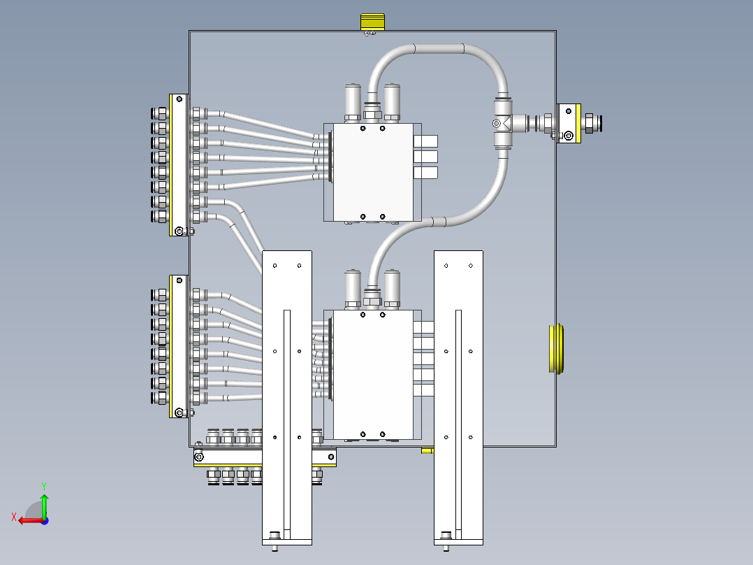 气动机器BOX化后视图