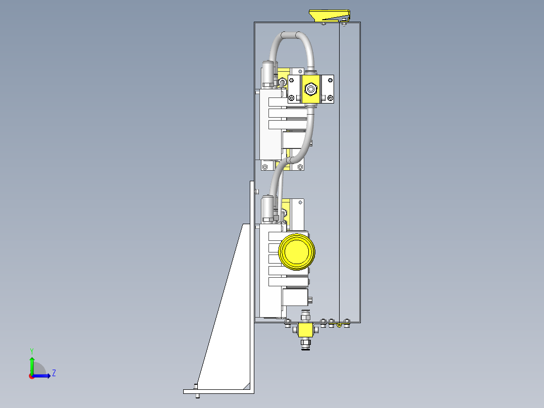气动机器BOX化左视图