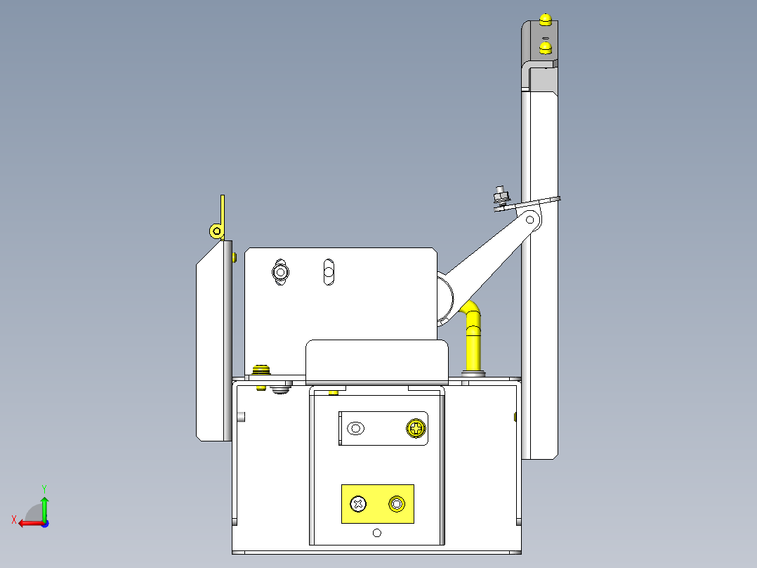 驱动部位的维护机构后视图
