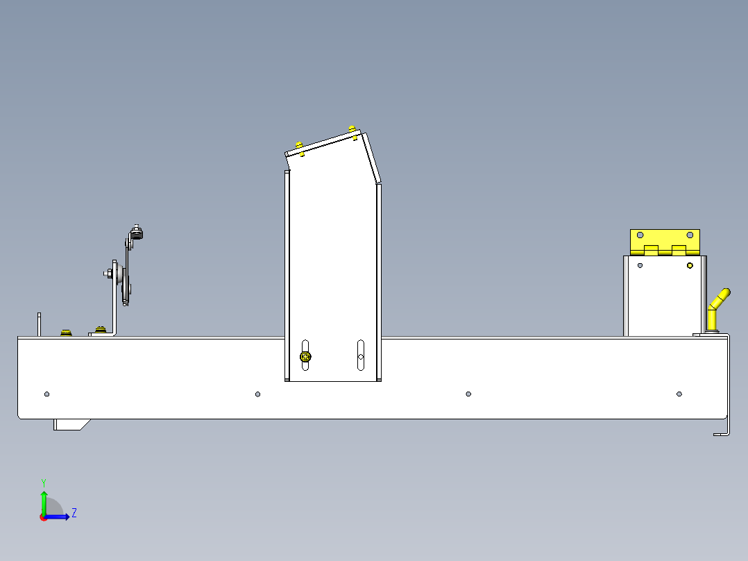 驱动部位的维护机构左视图