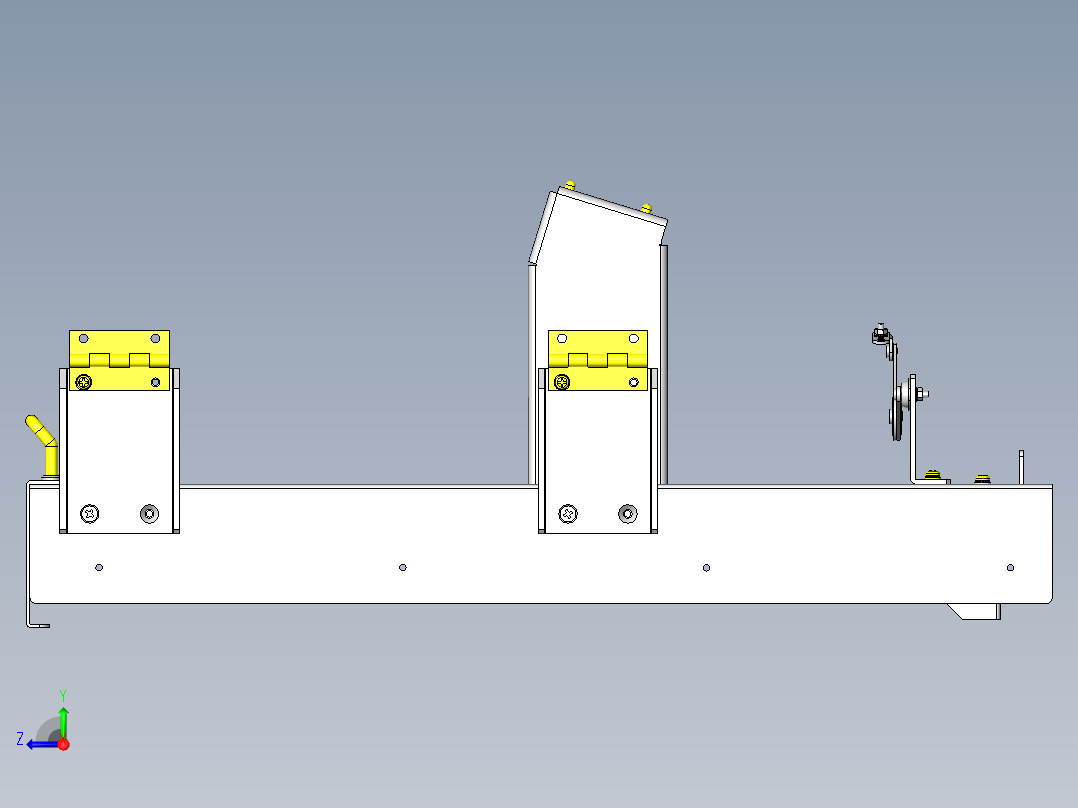 驱动部位的维护机构右视图