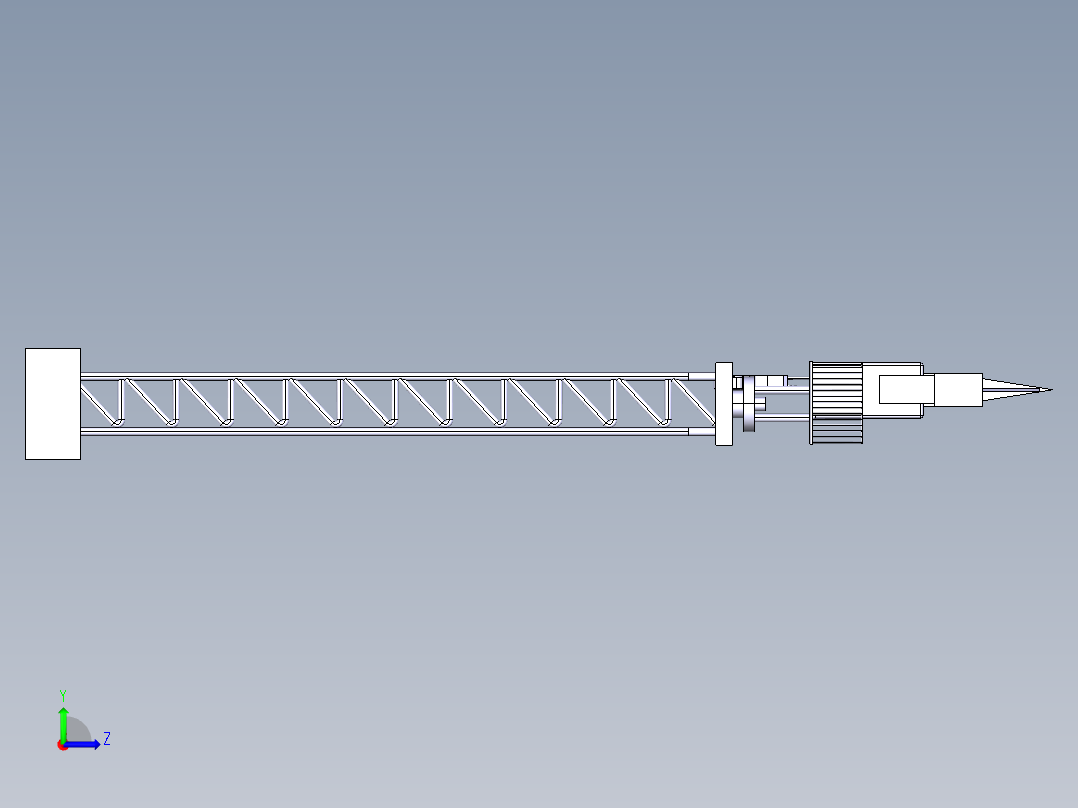 建筑塔式起重机左视图