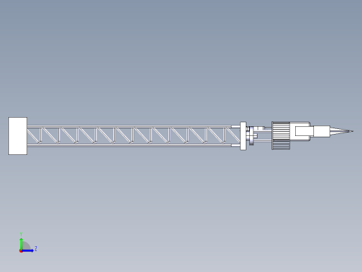 建筑塔式起重机左视缩略图