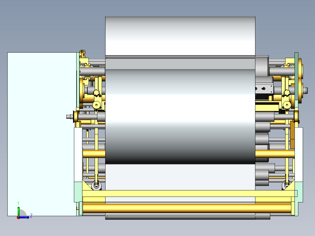 热熔胶涂布机sw12可编辑左视图