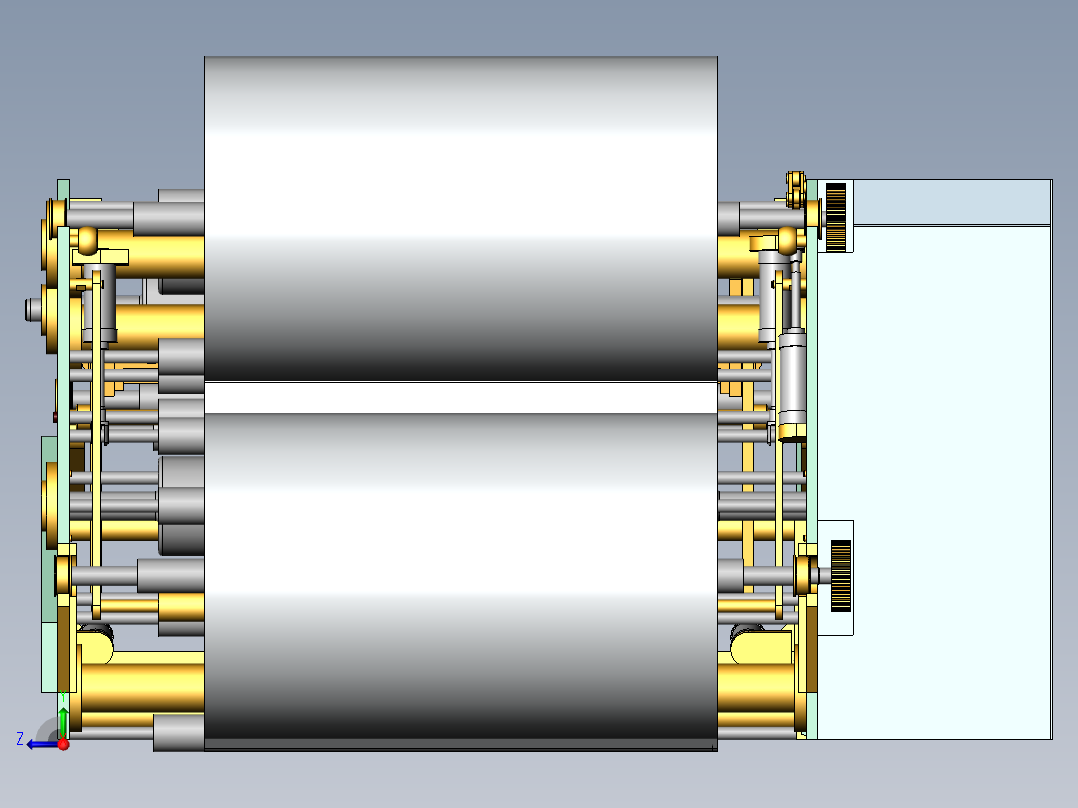 热熔胶涂布机sw12可编辑右视图