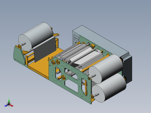 热熔胶涂布机sw12可编辑正等轴测缩略图