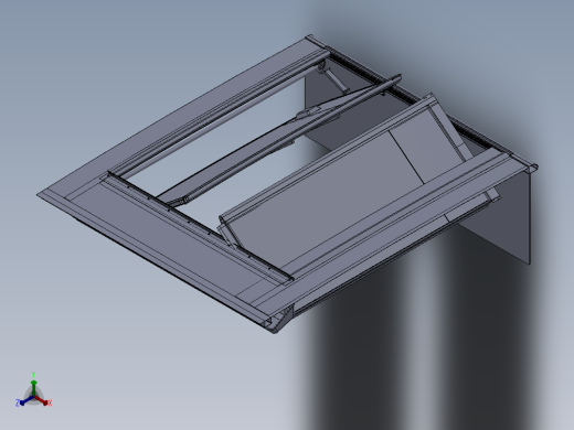 公交自动门详细3D模型图纸 Solidworks设计正等轴测缩略图