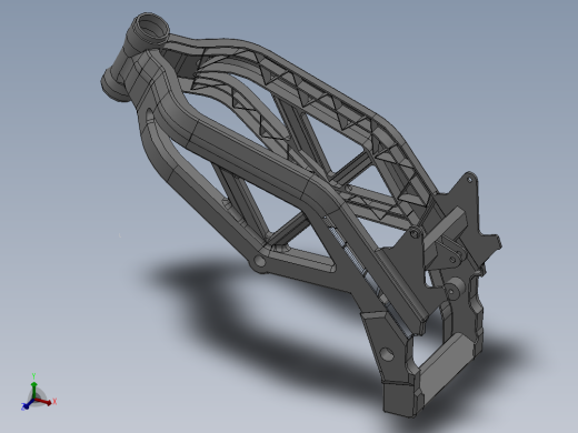 sv650 SolidWorks 金属框架
