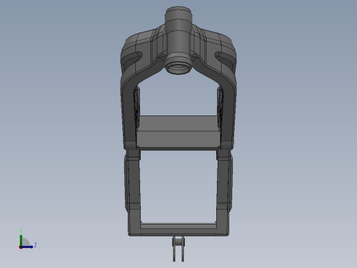 sv650 SolidWorks 金属框架左视缩略图