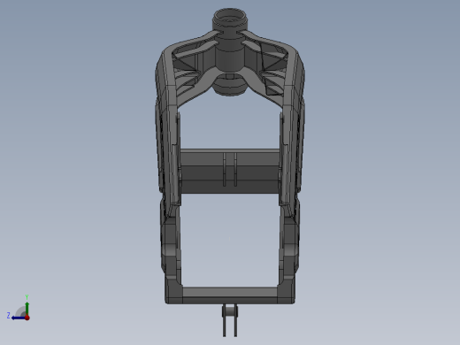 sv650 SolidWorks 金属框架右视缩略图