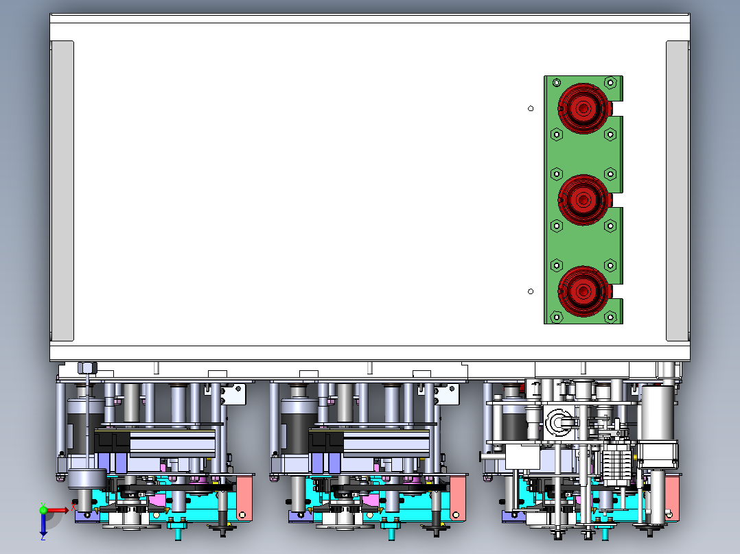 ZY9621 10kV环网柜(充气柜)俯视图