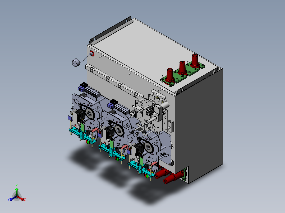ZY9621 10kV环网柜(充气柜)正等轴测图