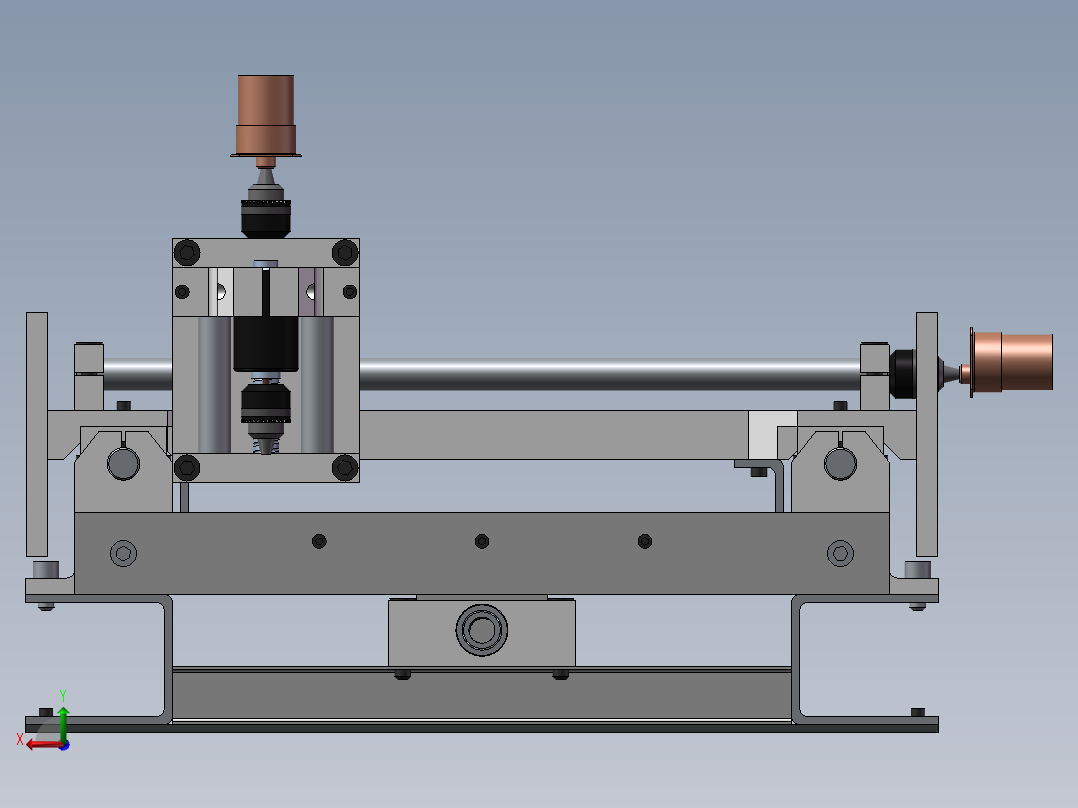 小型精密雕刻机后视图