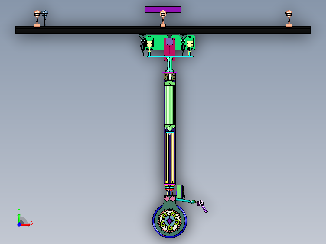 数控伺服智能拧紧轮胎机前视图