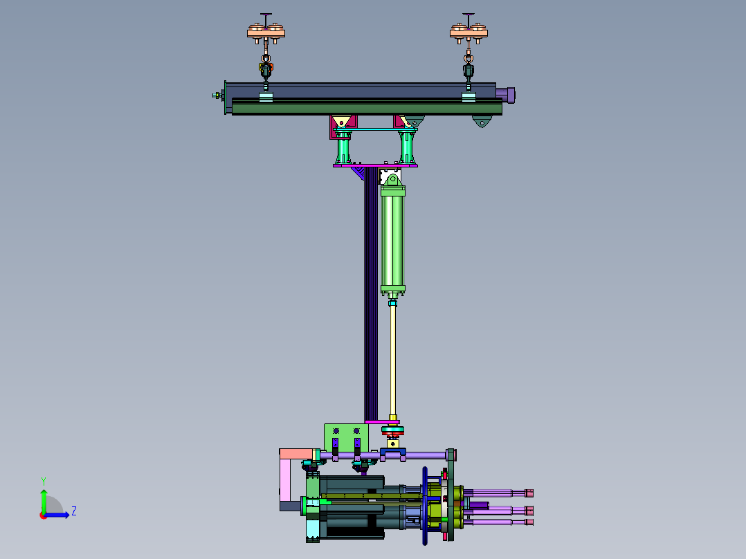 数控伺服智能拧紧轮胎机左视图